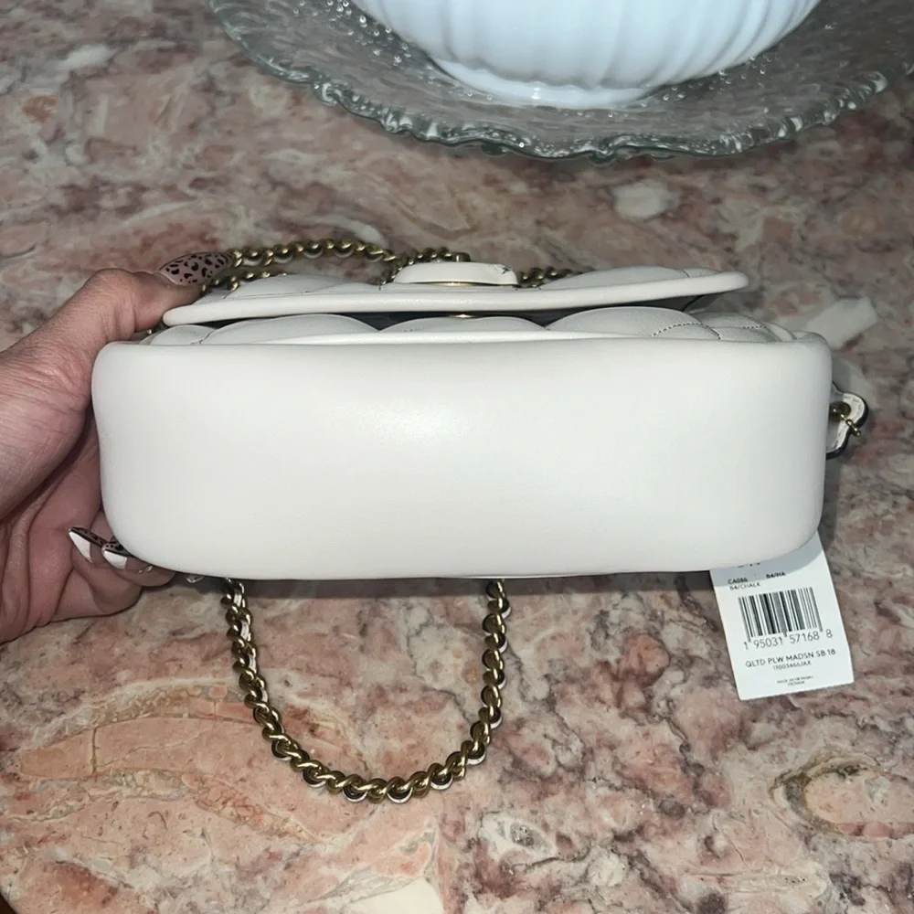 Coach Pillow Madison Shoulder Bag 18 With Quilting - NWT